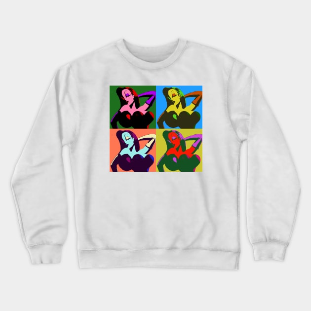 Pop art - Jessica Rabbit Crewneck Sweatshirt by alened